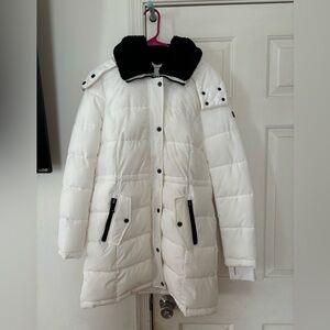 White MK Long Coat
